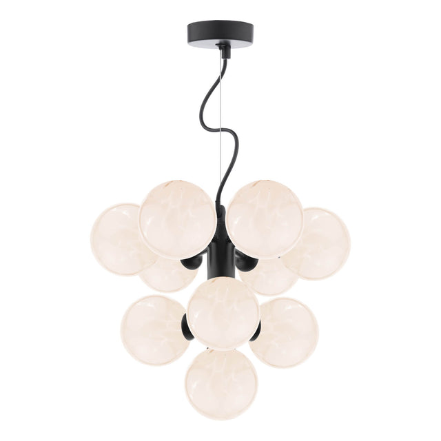 Vine 10 Light Pendant Satin Black