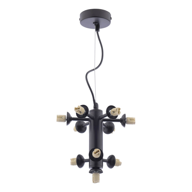 Vine 10 Light Pendant Satin Black Fitting Only