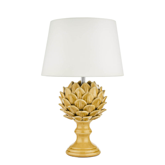 Violetta Table Lamp Yellow Ceramic Base Only