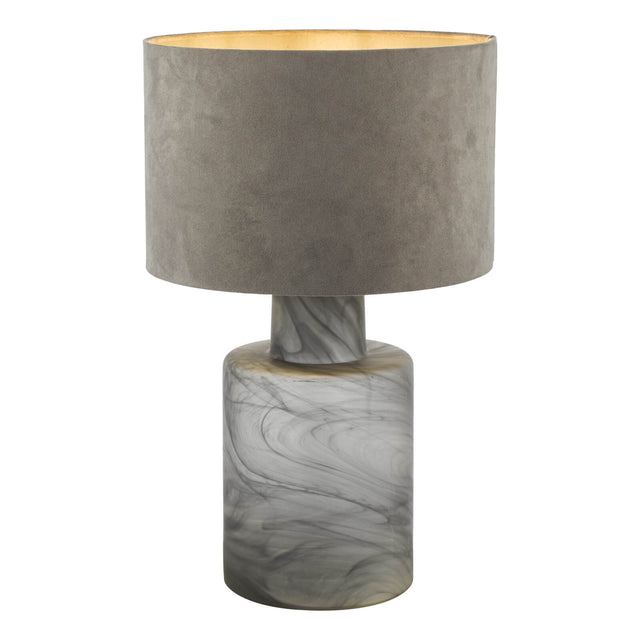 Wanda Table Lamp Smoked Glass With Shade