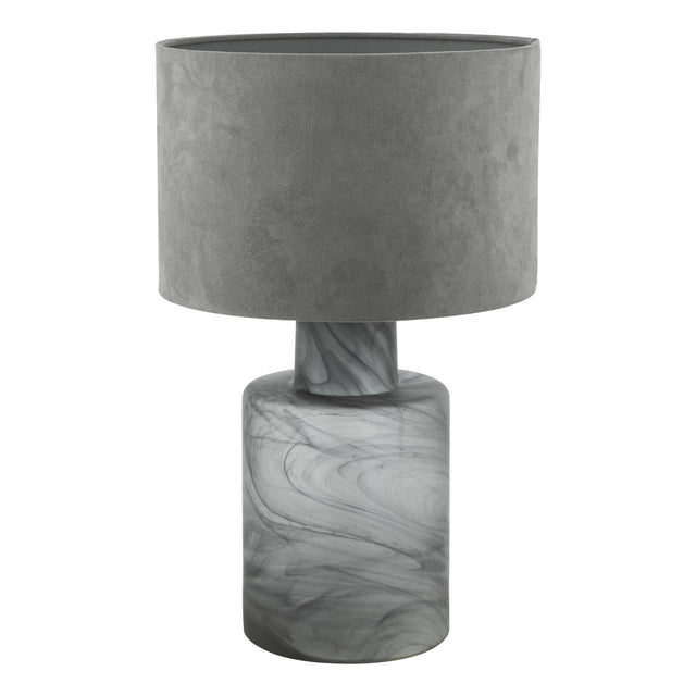 Wanda Table Lamp Smoked Glass With Shade