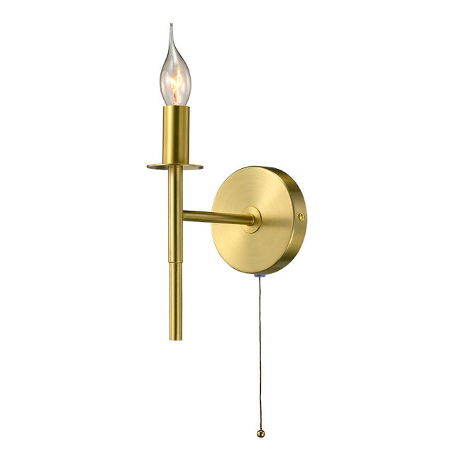 1L JUDE MATT BRASS WALL LIGHT