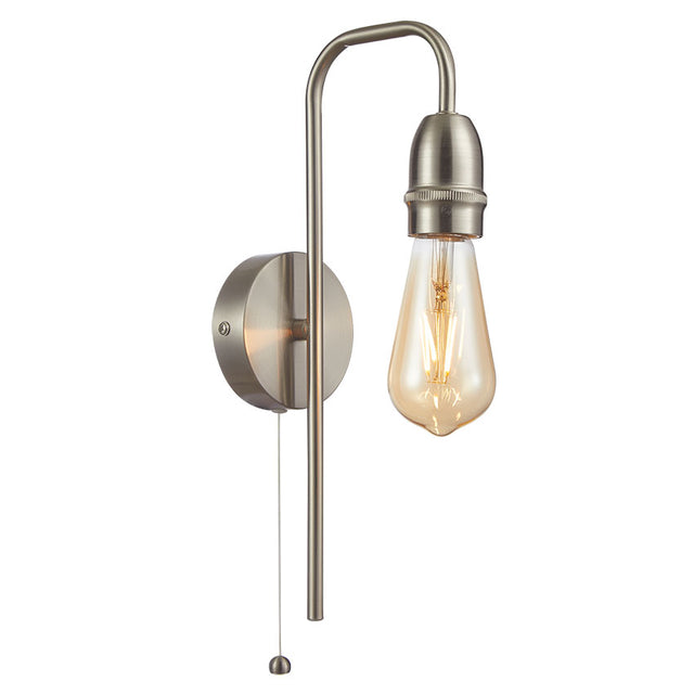 SATIN NICKEL VENUS WALL LIGHT (LAMP NOT INCLUDED)