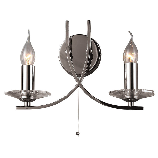 SATIN NICKEL VULCAN WALL LIGHT