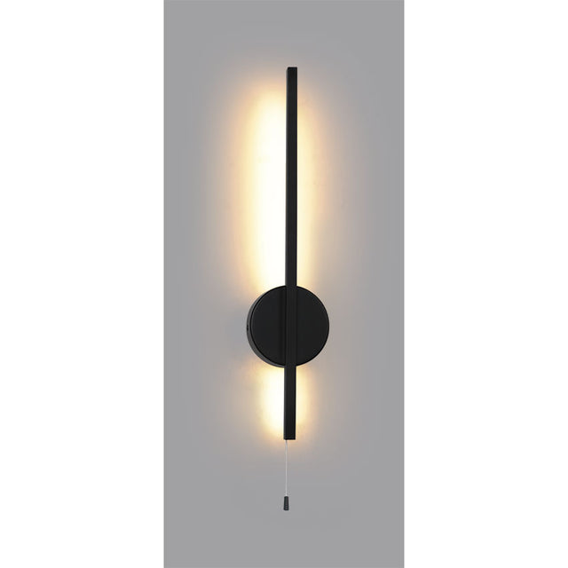 CORONA ultra-modern LED wall lamp c/w opal diffuser and Matt black metalwork