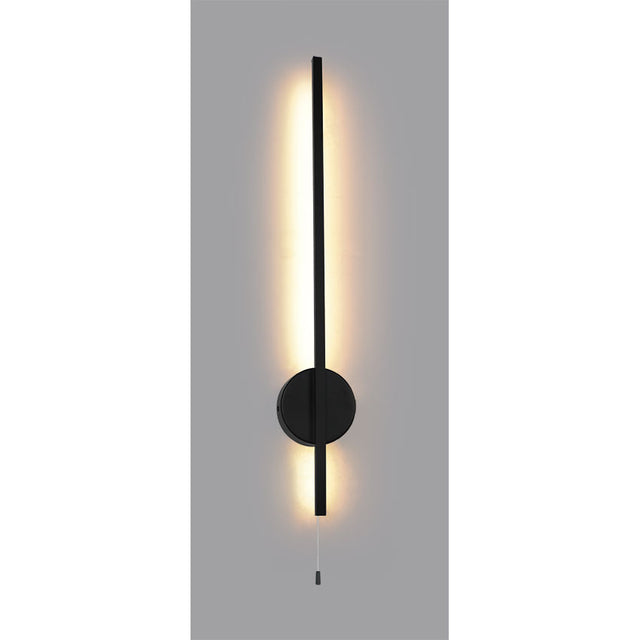 CORONA ultra-modern LED wall lamp c/w opal diffuser and Matt black metalwork