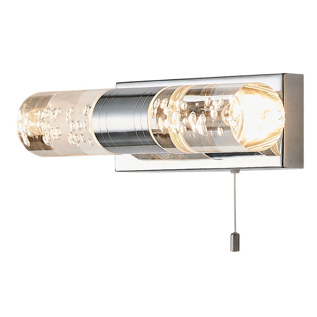 POLISHED CHROME BUBBLE EFFECT LED WALL LIGHT