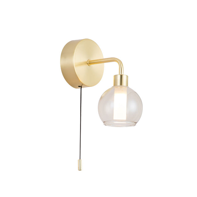 1*3W IP44 REYNA withB IN SATIN BRASS & Champagne glass