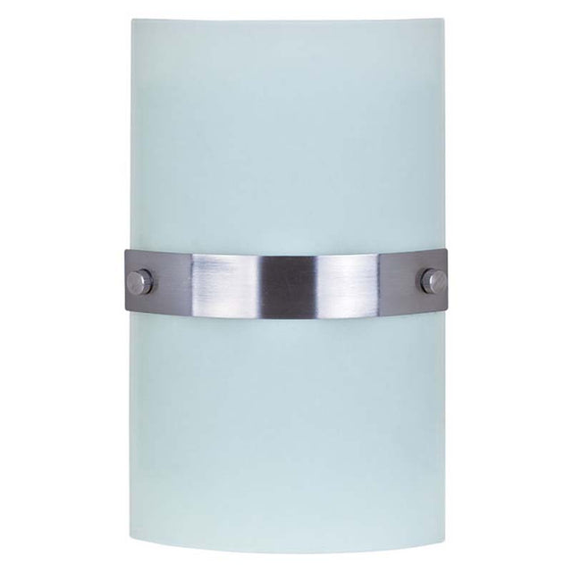 ALUMINIUM AND GLASS WALL LIGHT