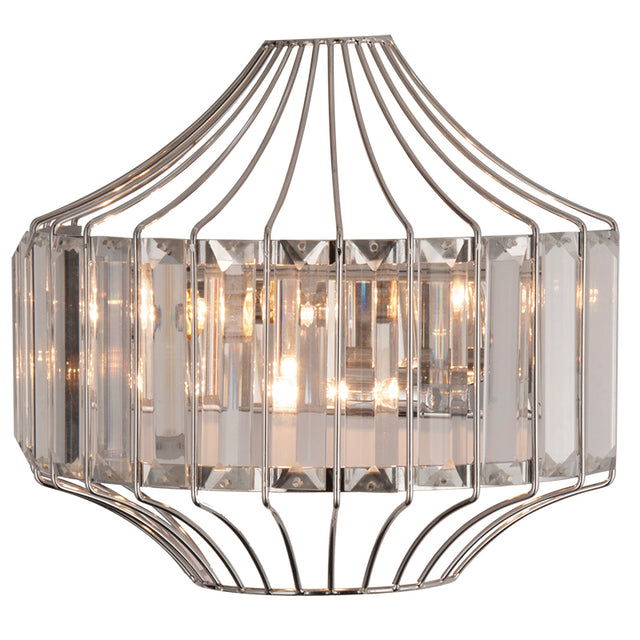 CHROME DAVIDA WALL LIGHT