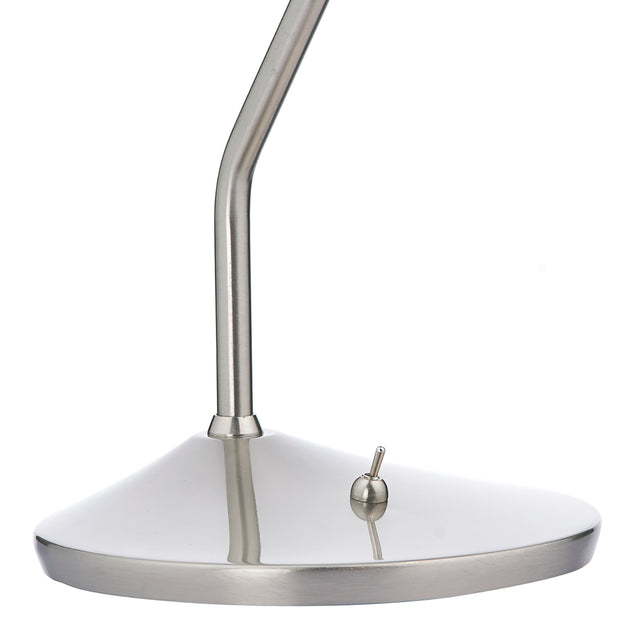 Wellington Task Table Lamp Satin Chrome LED