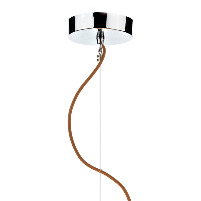 Wheel 3 Light Pendant Taupe Frosted Glass