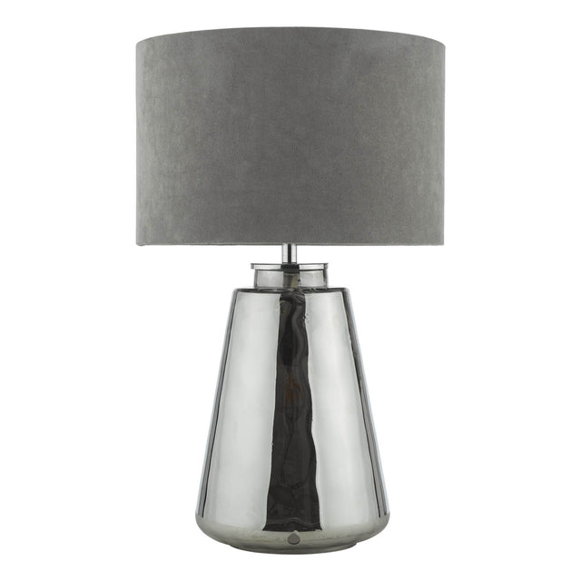 Wycliffe Table Lamp Smoked Glass With Shade