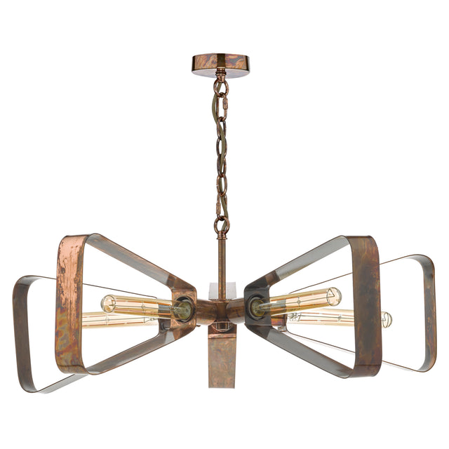 Yavanna Industrial 5 Light Pendant Oiled Copper