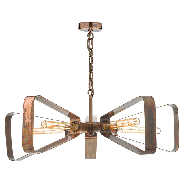 Yavanna Industrial 5 Light Pendant Oiled Copper