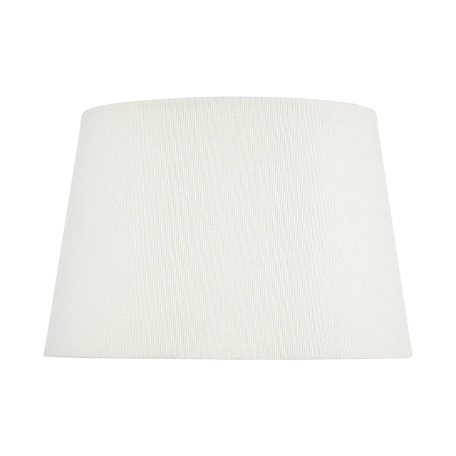 Zala White Cotton Tapered Drum Shade 20cm