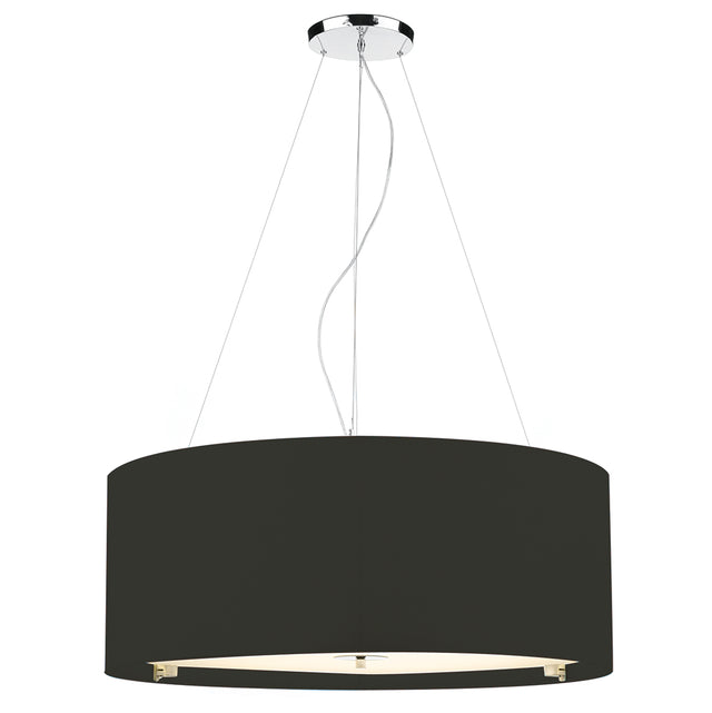 Zaragoza 6 Light Pendant Black 90cm