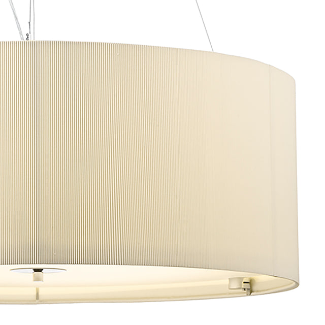 Zaragoza 6 Light Pendant Cream 90cm