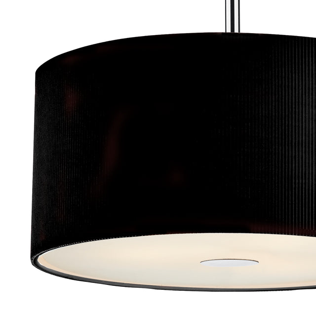 Zaragoza 3 Light Pendant Black 40cm