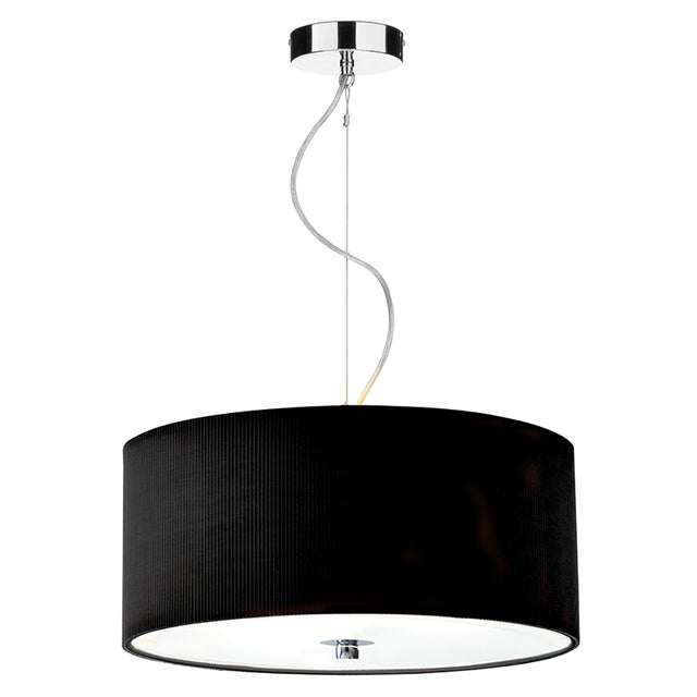 Zaragoza 3 Light Pendant Black 60cm