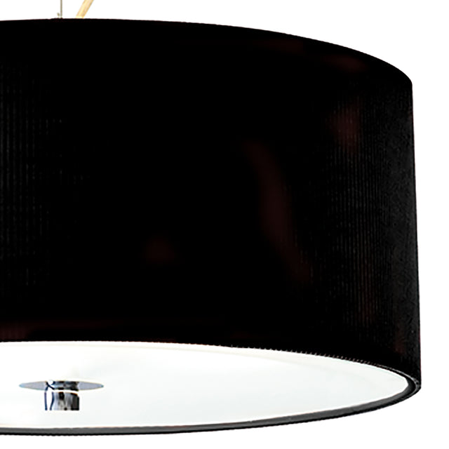 Zaragoza 3 Light Pendant Black 60cm