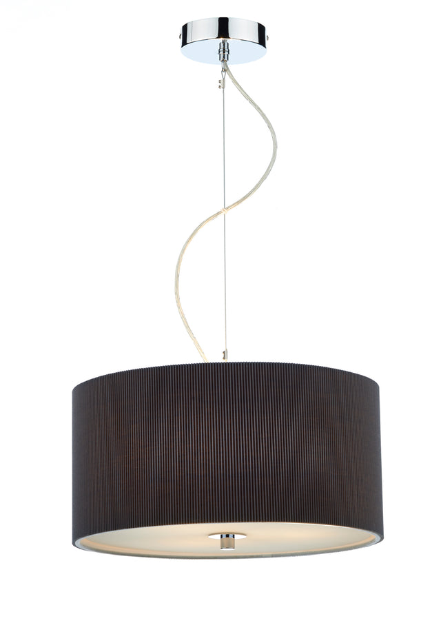 Zaragoza 3 Light Pendant Grey 60cm