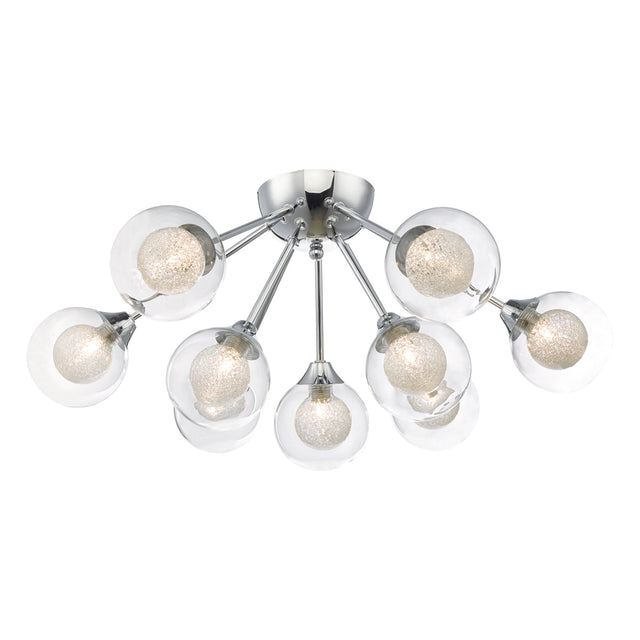 Zeke 9lt Semi Flush Polished Chrome