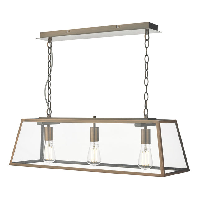 Academy 3 Light Bar Pendant Antique Copper