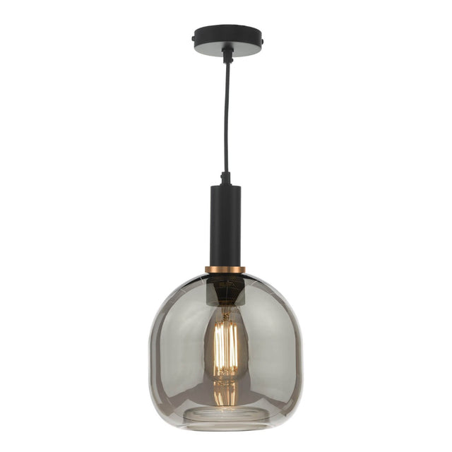 Aiden Easy Fit Pendant Smoked Glass