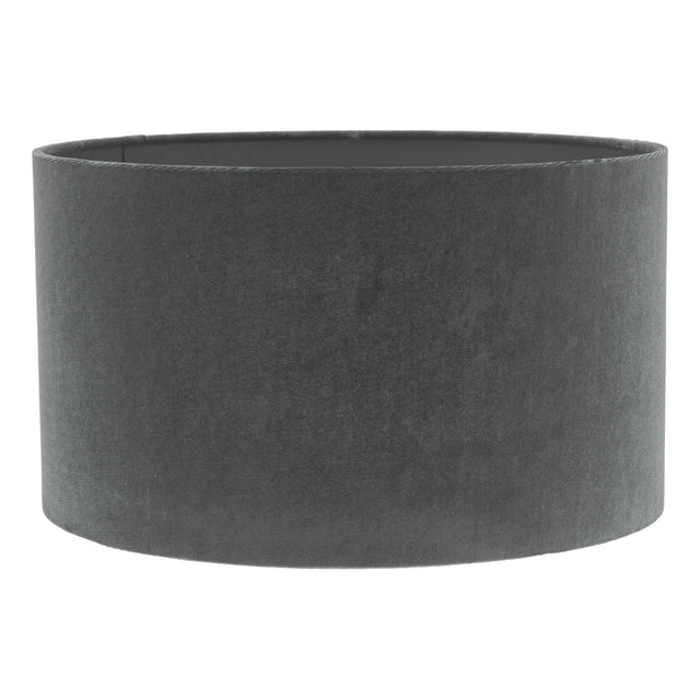 Akavia Grey Velvet Drum Shade 35cm