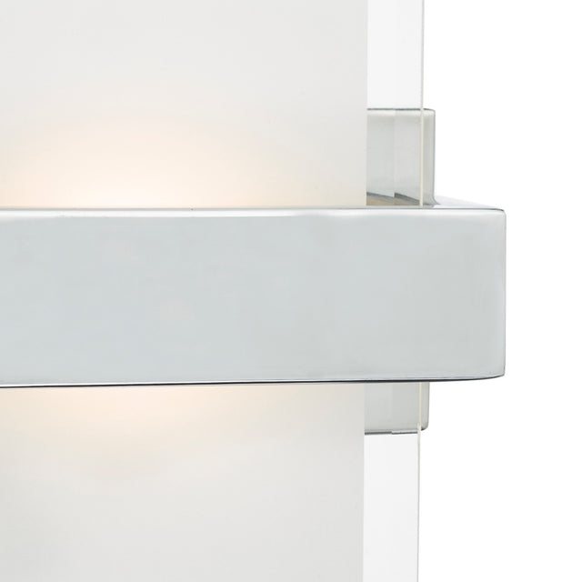 Apt LED Wall Light Polished Chrome & Glass