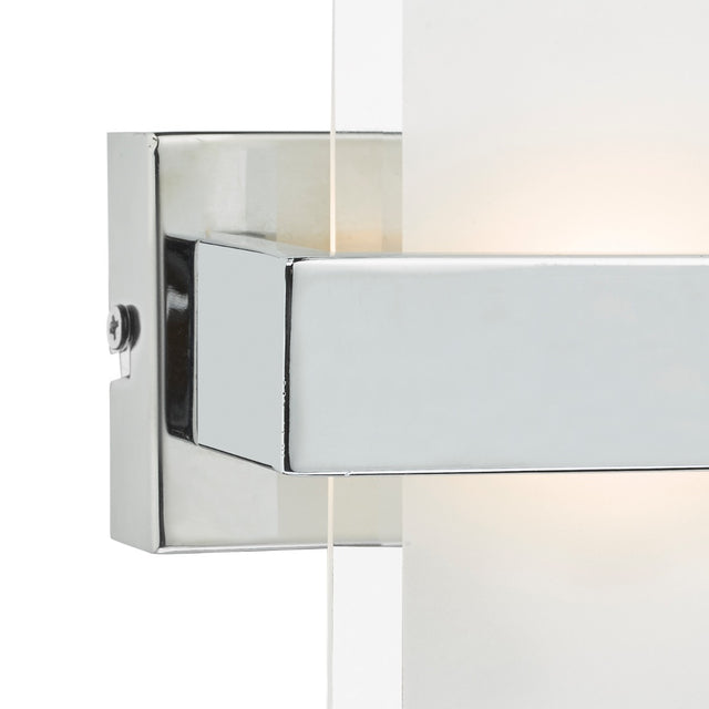 Apt LED Wall Light Polished Chrome & Glass