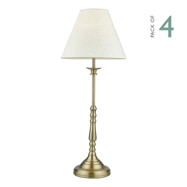 Blenheim Table Lamp Antique Brass With Shade