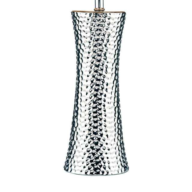 Bokara Table Lamp Silver With Shade