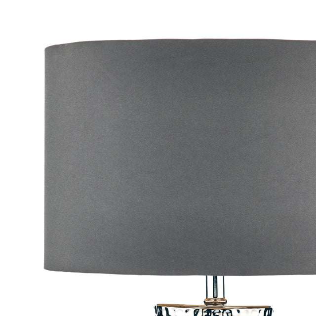 Bokara Table Lamp Silver With Shade