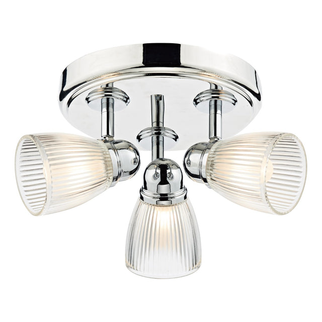 Cedric Bathroom 3 Light Spotlight Polished Chrome Glass IP44