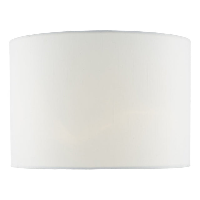 Ciara White Linen Drum Shade 33cm