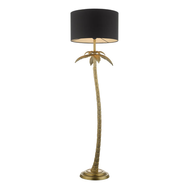 Coco Floor Lamp Antique Gold With Shade