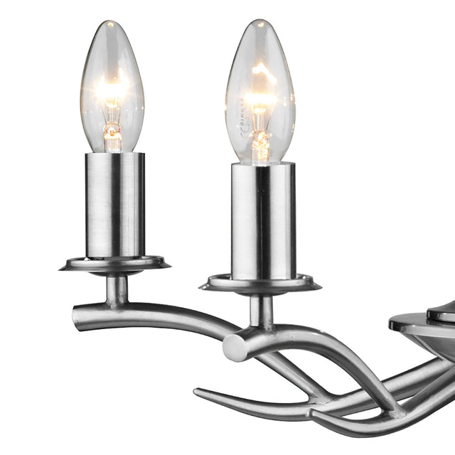 Elka 5 Light Pendant Satin Chrome