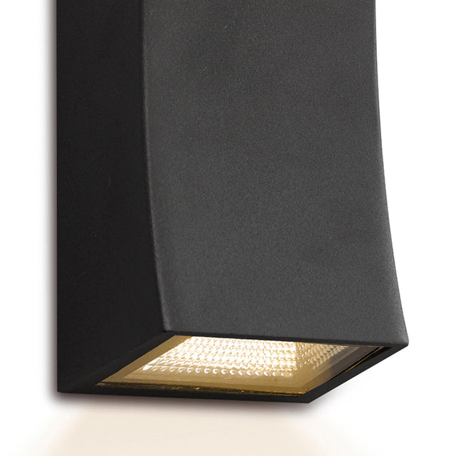 Exeter Outdoor 2 Light Wall Light Dark Grey IP44 LED