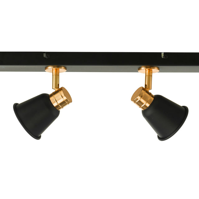 Fry 4 Light Bar Spotlight Black & Rose Gold