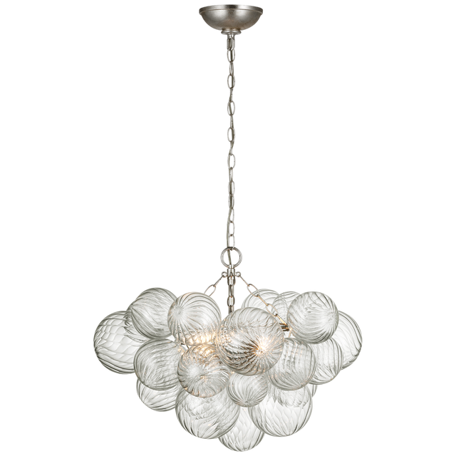 Talia Small Chandelier Silver leaf