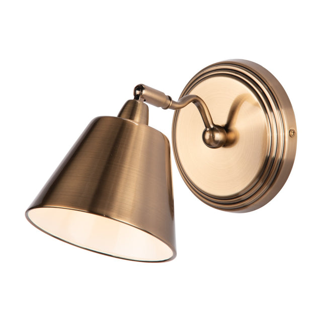 Kempten Single Wall Spotlight Antique Brass