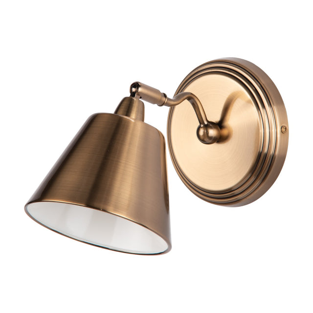 Kempten Single Wall Spotlight Antique Brass