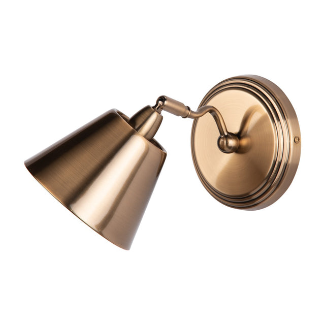 Kempten Single Wall Spotlight Antique Brass