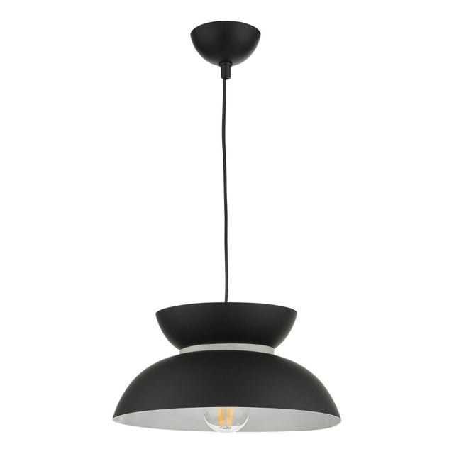 Larina Pendant Matt Black White