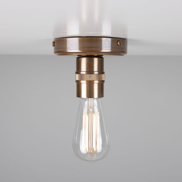 Devon Minimalist Brass Flush Ceiling Light