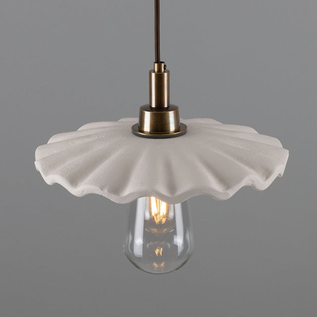 Kirhii Pendant - Matte White Striped