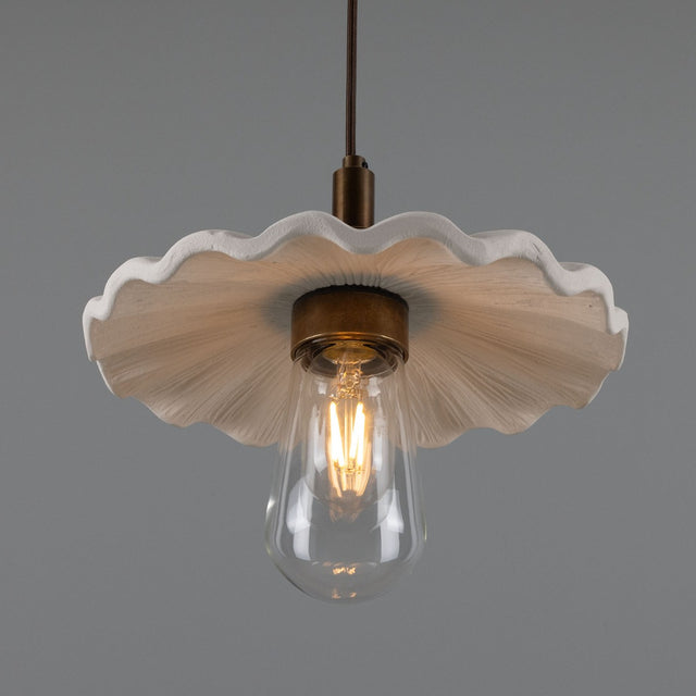 Kirhii Pendant - Matte White Striped