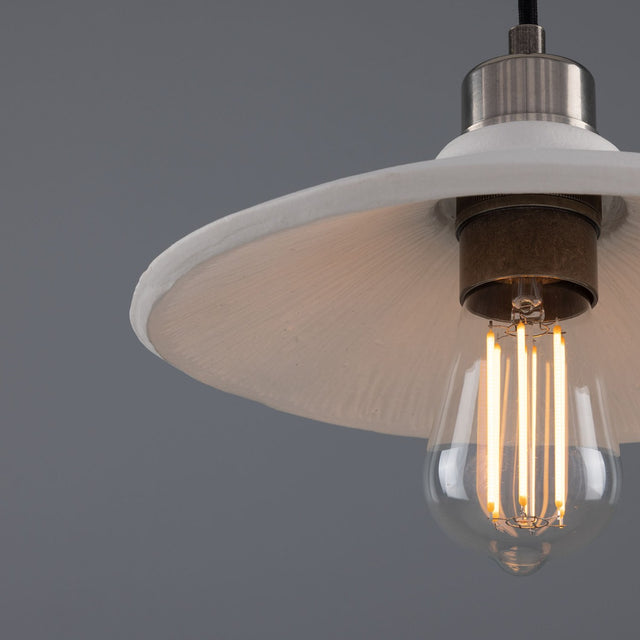 Pyrus Pendant - Matte White Striped